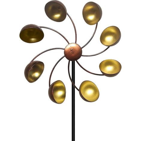 Metallene Gartenwindmühle für Terrasse und Rasen. (1/5)