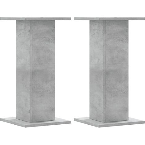 Maison Exclusive - Soportes de plantas 2 uds madera gris hormigón