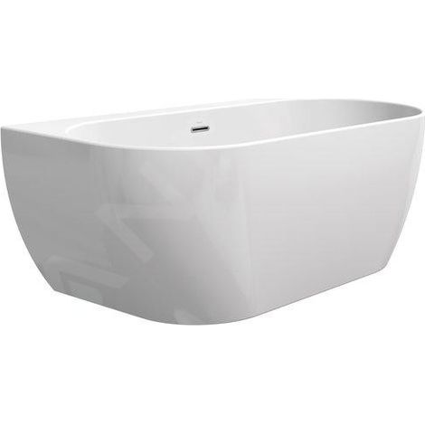 Ravak Freedom W 166 x 80 cm Baignoire semi-îlot en acrylique, sans pieds, blanc (XC00100024) (1/6)