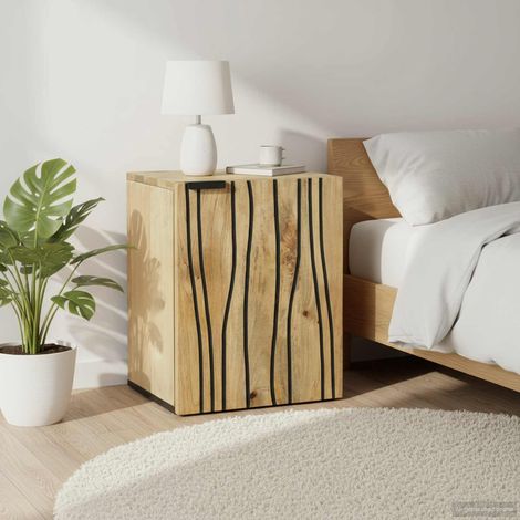 Meuble de lavabo mural marron avec 2 étagères en bois d’ingénierie, 38 x 33,5 x 48 cm - PANGIVO (1/5)
