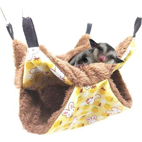 Winterkäfige für Kleintiere, Hängematten-Etagenbetten, Betten für Gleithörnchen, Vogelnester, Hamsternester – 35 x 35 cm (1/5)