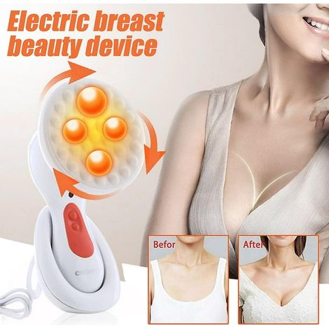 Stimulateur de poitrine électrique, masseur vibrant pour l'augmentation mammaire, outil de massage pectoral rechargeable, appareil portable de raffermissement, dispositif de soin des seins, sans fil, (1/4)