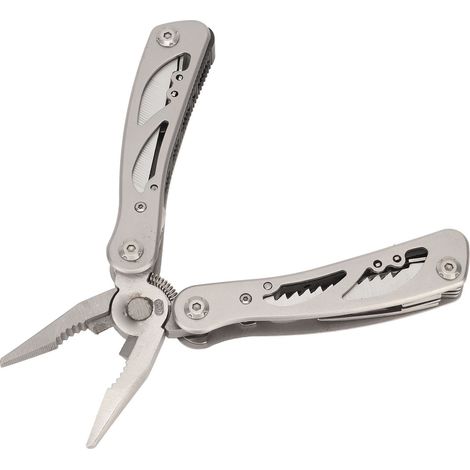 Pince multifonction 11 en 1, 15 cm, pliable, professionnelle, en acier inoxydable, idéale pour le camping et les activités de plein air. (1/5)