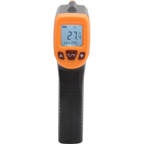 Pistolet de mesure de température infrarouge avec écran LCD, thermomètre industriel GM320SOrange (1/5)