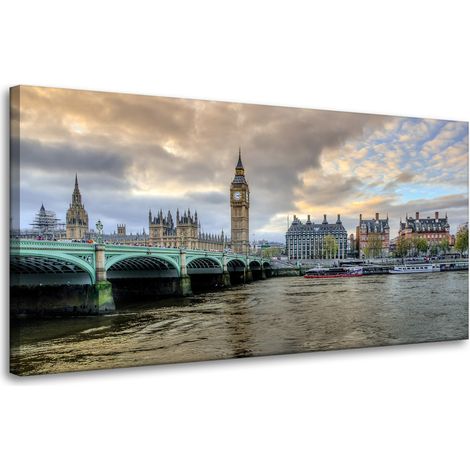Leinwanddruck Architektur London Big Ben 80x40