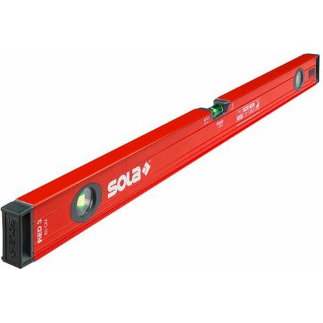 POZIOMICA WSKAŹNIK POZIOMU I PIONU ROSSO 3 80 CM - SOL 01215101 (1/5)