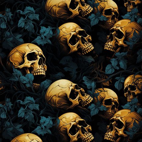 Tela decorativa para exteriores Oxford - Motivo de calavera I DX4254 (1/5)