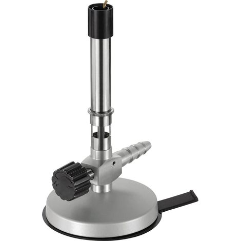 Neolab, 1-1175, bruciatore Bunsen DIN 30665 per gas propano, con regolazione dell’aria, valvola a spillo e fiamma pilota