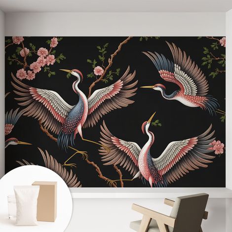 Carta Da Parati - Fotomurale In Vlies - per Decorazione pareti - Per La Cucina Camera Da Letto Per La Soggiorno Motivo floreale 152x104 cm (1/5)