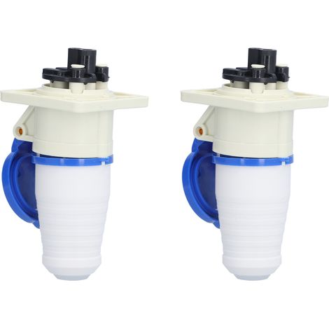 Lot de 2 connecteurs d'alimentation industriels monophasés à 3 broches pour aviation, 220 V/250 V, 16 A, 2P+E (1/5)