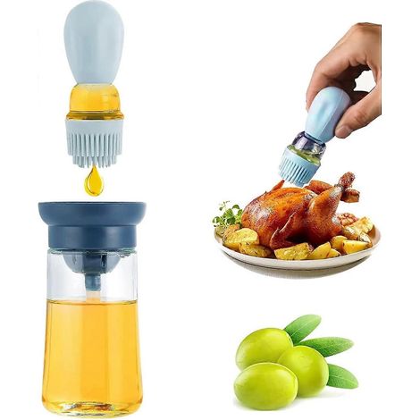 Filiyano-Distributeur d'huile, brosse, bouteille d'huile portable, pour friteuse à air chaud, cuisine, salades, pâtisserie, barbecue, bouteilles (1/5)