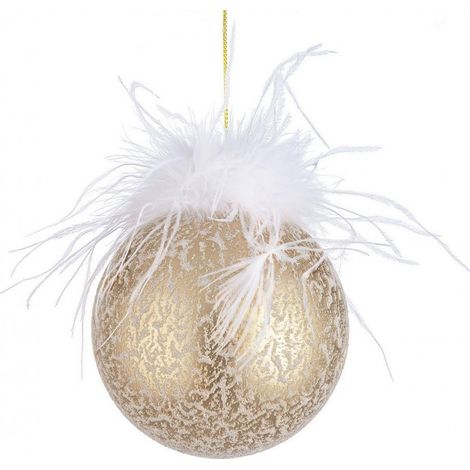 PALLA VETRO PLUMETTE D.10 ORO