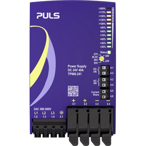 PULS TP960.241 Hutschienen-Netzteil (DIN-Rail) 24 V/DC 40 A 960 W Anzahl Ausgänge:1 x Inhalt 1 St. (1/3)