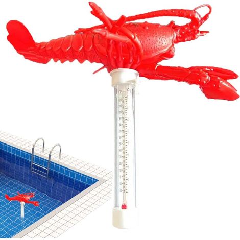 Thermomètre de piscine, thermographe flottant avec affichage étanche Instrument en forme d'animal avec cordon pour spa, bains à remous et étangs (1/5)