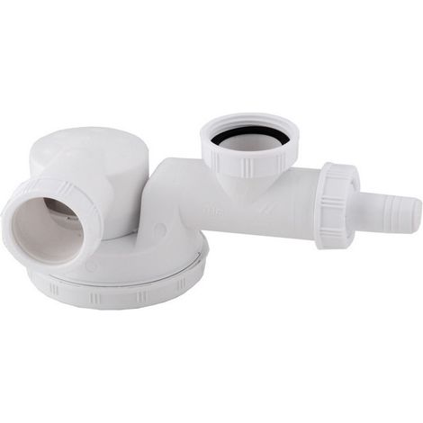 Sifone basso per lavello singolo ESCAPE 6/4"" x 40 mm ingresso lavastoviglie (1/2)