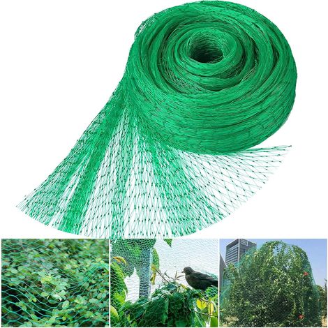 Rete anti-uccelli verde, protezione per piante da giardino, rete riutilizzabile, protegge frutta e verdura (1/4)