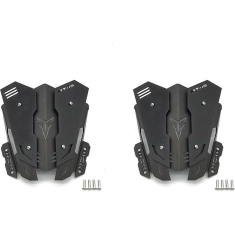 2x Motorrad-Windschutzscheiben für MT-15 MT 15 MT15 2019-2020 Schwarze Aluminiumlegierung Scheibenzubehör (1/2)