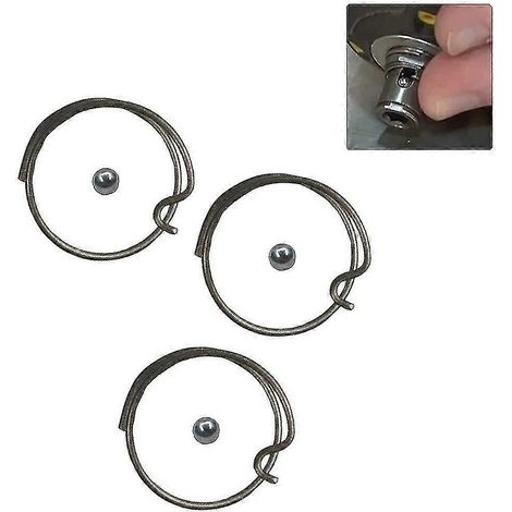 Lot de 3 billes à ressort pour visseuses à chocs DEWALT 20V N078434 N089668, réparation de visseuses à chocs DCF885 DCF886 DCF887 DCF836. Bille en acier à ressort. (1/5)