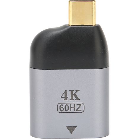 Adaptateur USB-C vers HDMI, 4K à 60 Hz. Convertisseur USB Type-C vers HDMI mâle-femelle, compatible Windows/Mac OS/Android, convient aux téléphones portables, PC, moniteurs, projecteurs, etc. (1/5)