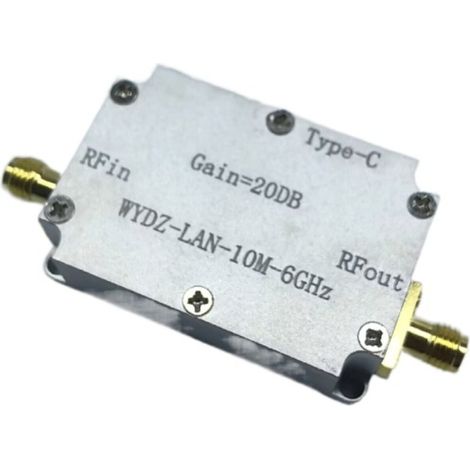 High flatness amplifier 10M-6GHz, 20dB gain, RF signal driver or receiver front-end manufacturer (1/4)