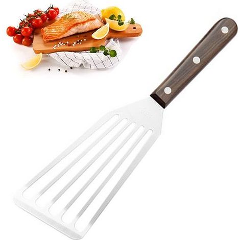 Pfannenwender – Edelstahl – Hitzebeständig – Für beschichtete Pfannen und Grills – 1 Stück (1/5)
