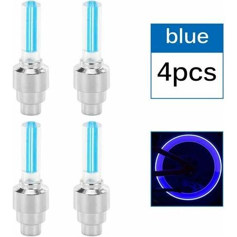 Éclairage pour bouchon de valve de vélo, éclairage LED clignotant pour roue de pneu, éclairage LED clignotant pour bouchon de valve de pneu de moto, CHAM (1/5)