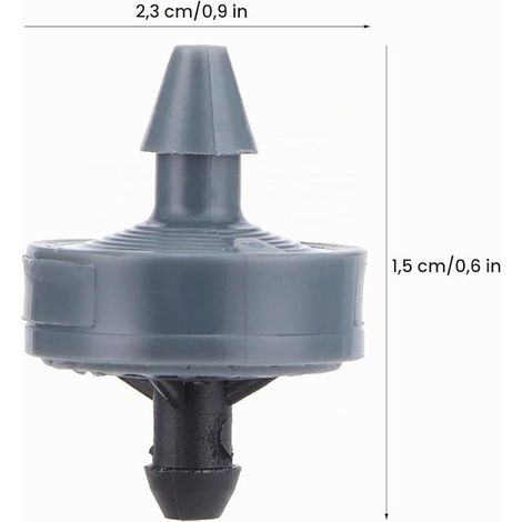 Goutteur D'irrigation 4L, équipement D'irrigation en Plastique de Goutteurs D'émetteur de Compensation de Pression pour la Pelouse de Potager de Fleur (1/4)