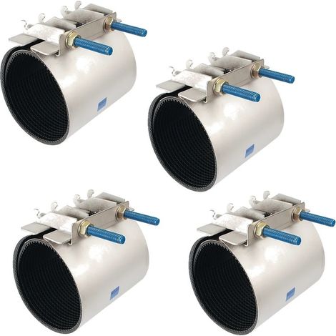 Collier d'étanchéité en inox pour tubes d'un diamètre de 106 à 116 mm