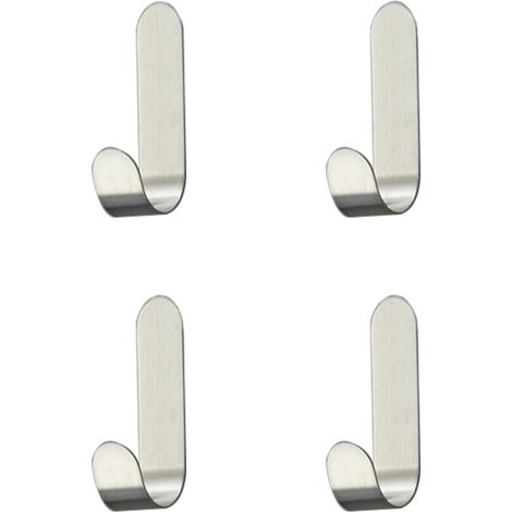 ganci adesivi in acciaio inossidabile, ganci autoadesivi, per asciugamani, chiavi, casa, cucina, bagno, antiruggine e impermeabili
