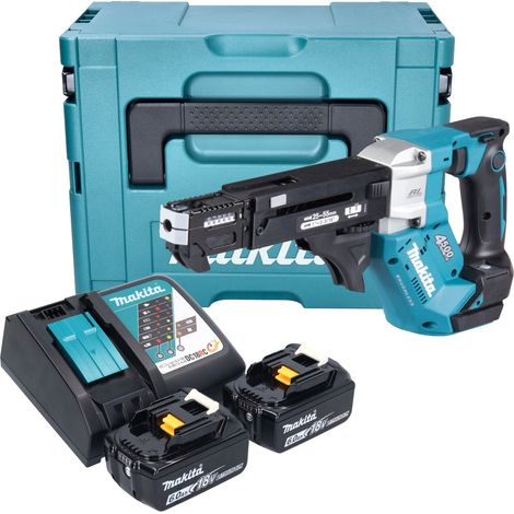 Visseuse sans fil Makita DFR 552 RGJ 18 V 25 - 55 mm Brushless + 2 batteries 6,0 Ah + chargeur + Makpac