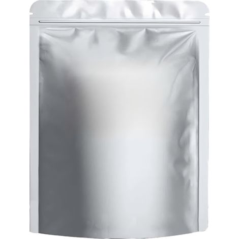 100 bolsas de aluminio, de fondo plano, autosellantes, para té, frutos secos y otros alimentos. (1/5)
