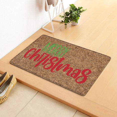 Tapis De Sol - Tapis De Porte Noël Gnome - Rectangle 40 X 60 Cm - Pour Entrée Couloir Cuisine Salle De Séjour - 1 Pièce (1/5)