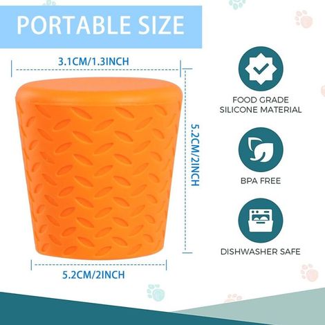 Nettoyeur de pattes pour chien, pommeau de douche portable pour animaux de compagnie, accessoire de douche pour le bain des animaux en extérieur, idéal pour la décontamination en randonnée et en campi (1/4)