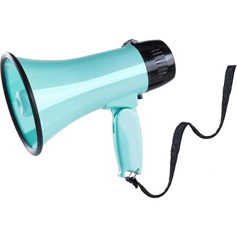 Mégaphone - 20 W - Enregistrement Vocal 240 S - Sirène Intégrée - Portatif 5,4 × 8,6 Pouces - Pour Activités Intérieures et Extérieures - 1 Pièce (1/5)