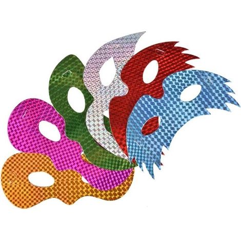 Holografische Masken, 3 Stück