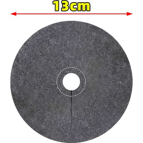 (13 cm, 10 pièces) Anneaux de paillis non tissés pour arbres, pots de fleurs, tapis protecteurs et hydratants pour plantes, barrière anti-mauvaises herbes respirante, coussins de protection pour plant (1/4)