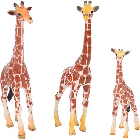 Figurines de Girafes Familiales Jouet Éducatif Enfant Décoration Nature Sauvage (1/5)