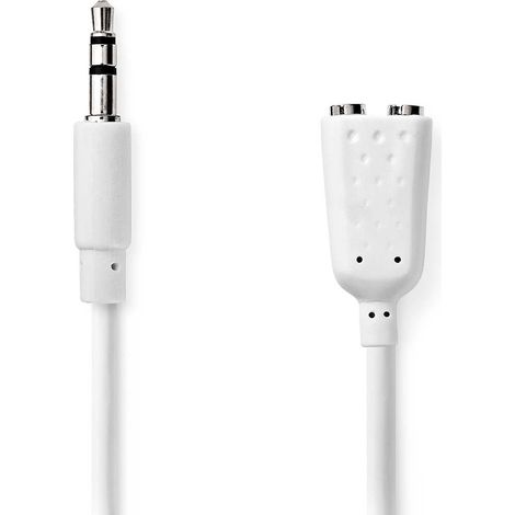 Cable de sonido estereo pasador de 35 mm 2x 35 mm hona niquel plateado 020m redondo vitamina kuvert