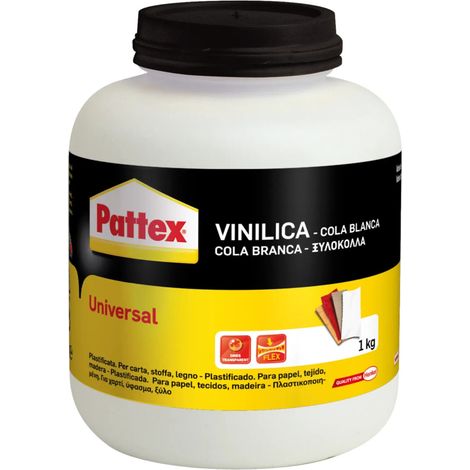 COLLA VINILICA UNIVERSALE PATTEX COLLA TIPO VINAVIL PER LEGNO – 1 kg (1/5)