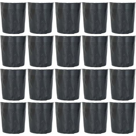 100Pcs Pots de Pépinière en Plastique Pot de Départ Dégradable Jardin Fleur Nutrition Pot Outil de Jardin pour Plantes Succulentes Boutures Semis cinq tailles (1/4)