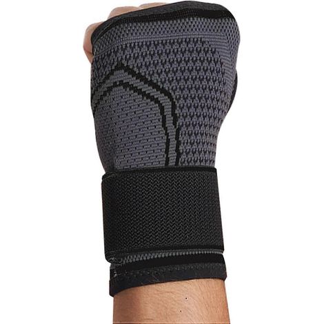 Kompressions-Handgelenkbandage mit Druckgürtel, Sport-Schutz-Handgelenkband, gestrickt, druckbeaufschlagt