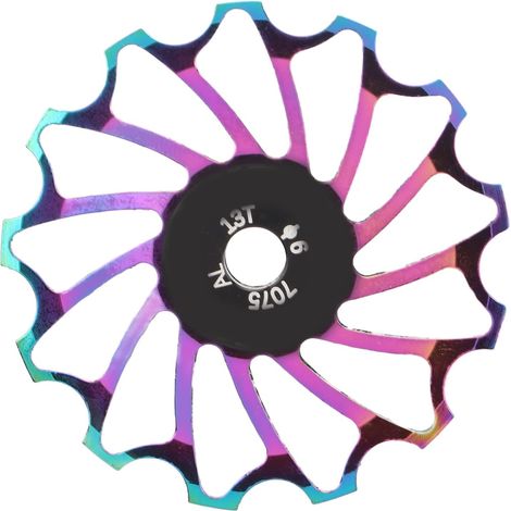 13T Poulie de Dérailleur Arrière de Vélo, Galet Guide Poulie Poulie de Roues Jockey, Roue à Rouleaux de Guidage VTT en Céramique en Alliage D'aluminium pour Dérailleurs Arrière 8, 9, 10, 11 Vitesses (1/5)
