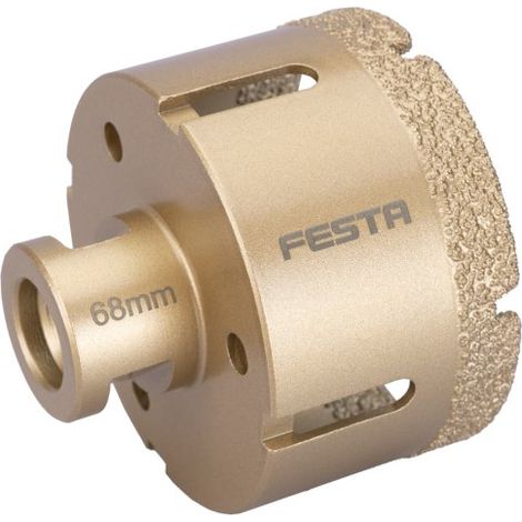 Trépan diamanté 68mm pour meuleuse avec filetage M14 - Usage professionnel