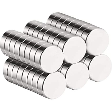Tinor – Aimants néodymes ultra puissants 40 pièces – Force magnétique élevée – Revêtement nickel pour protection contre la rouille – Multi-usages techniques