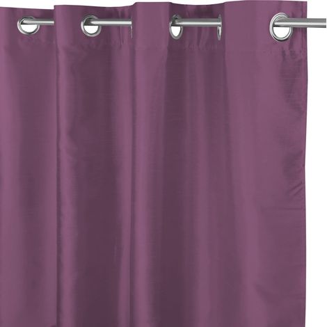 TENDA SHAY in tinta unita MALVA VIOLA cm. 140X290 CONFEZIONATA (1/4)