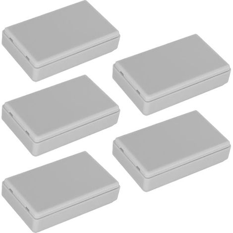 5 pièces Petit Boîtier de Dérivation Étanche, 58x35x15mm Boîtier de Projet en Plastique ABS pour Projets Électroniques DIY, Boîtier pour Module d'Alimentation, Boîtier pour Instrument, Blanc (1/5)
