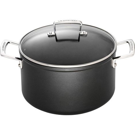 Faitout en Aluminium Forgé avec Couvercle en Verre, 28 cm, Anthracite/Argenté,51102280010502 (1/5)