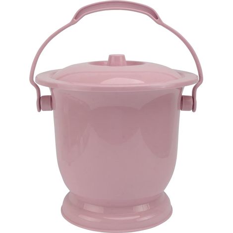 Pot De Chambre - Urinoir Portable En Plastique PP - Pour Adultes Femmes Enceintes Et Personnes Alitées - Capacité 1,2 L - Bleu