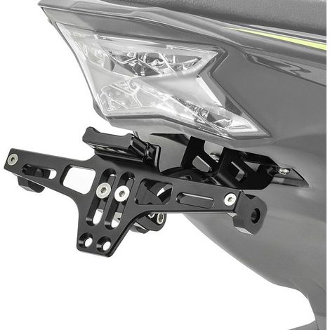 Motorradplattenhalter Zaddox NH2 + LED-Beleuchtung