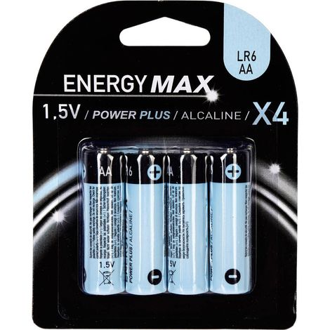 Confezione da 4 batterie power plus lr06 con - 5five (1/5)